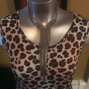 Classic tee shirt dress with drop waist dress